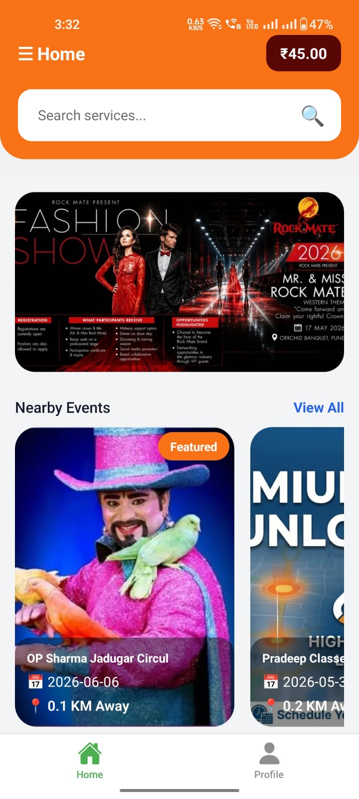 Nearby Business Details Screen